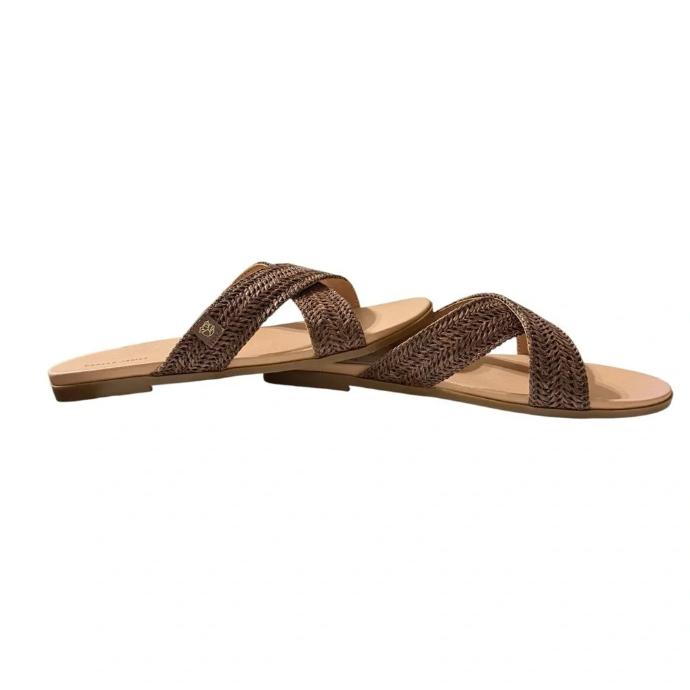 Draper James Alex Raffia Slide Sandals – Brown | Women’s 10